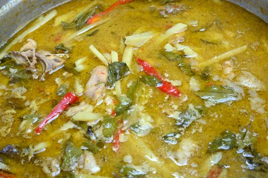 Thai chicken green curry