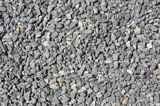 close up grey granite gravel background for mix concrete in construction industrial