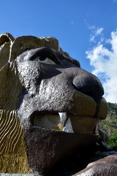 The Lion's Head is a famous attraction along Kennon Road, a major highway in Luzon, Philippines that leads to the city of Baguio