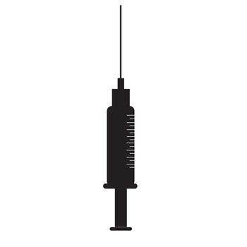 syringe icon on white background. syringe symbol. flat style. syringe icon for your web site design, logo, app, UI.