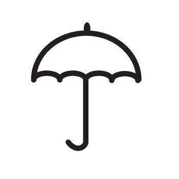 umbrella icon on white background. umbrella sign. flat style.