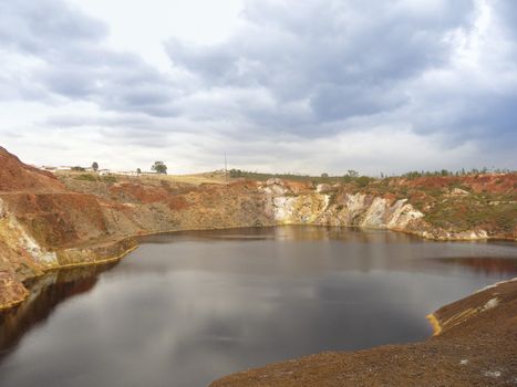 Sao Domingos Mine, open-pit mine in Corte do Pinto, Alentejo, Portugal.
