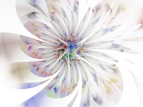 Gentle and soft fractal flowers computer generated image for logo, design concepts, web, prints, posters. Flower background