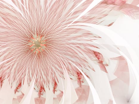 Gentle and soft fractal flowers computer generated image for logo, design concepts, web, prints, posters. Flower background