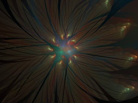 Gentle and soft fractal flowers computer generated image for logo, design concepts, web, prints, posters. Flower background