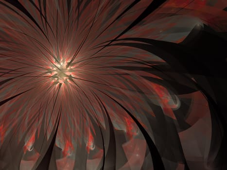 Gentle and soft fractal flowers computer generated image for logo, design concepts, web, prints, posters. Flower background