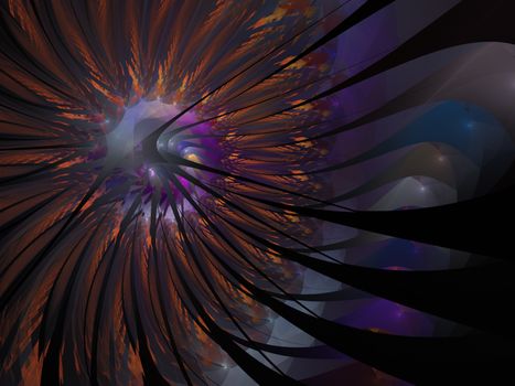 Gentle and soft fractal flowers computer generated image for logo, design concepts, web, prints, posters. Flower background