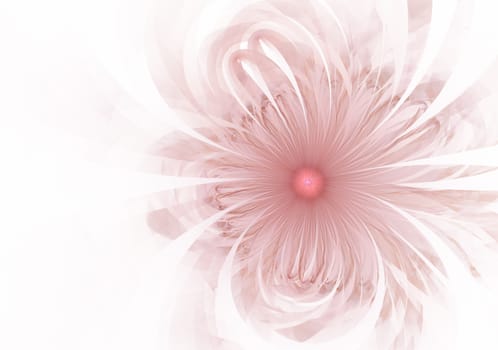Gentle and soft fractal flowers computer generated image for logo, design concepts, web, prints, posters. Flower background