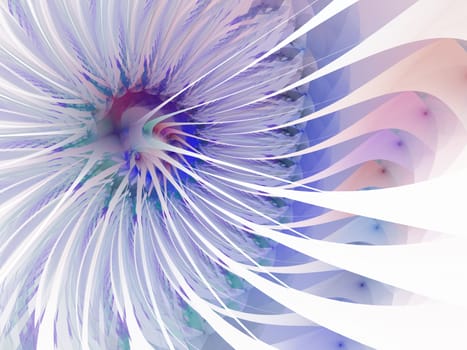 Gentle and soft fractal flowers computer generated image for logo, design concepts, web, prints, posters. Flower background