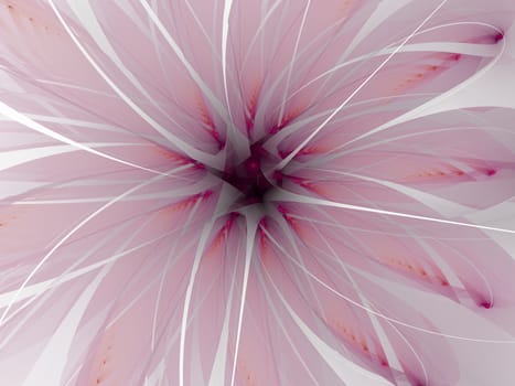 Gentle and soft fractal flowers computer generated image for logo, design concepts, web, prints, posters. Flower background