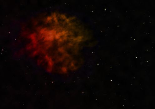 Star field in space a nebulae and a gas congestion. "Elements of this image furnished by NASA".