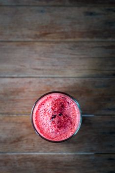 Karonda Fruit spinning with ice smoothie (smoothy) is fruit and juice cold healthy drink sour and sweet taste for health for sale at Thai street food market or restaurant in Thailand