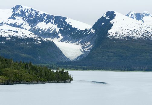 The Coastal Mountains In Prince William Sound Near College Fjord