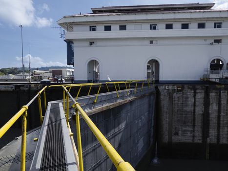 Miraflores Locks At Panama Canal, Panama