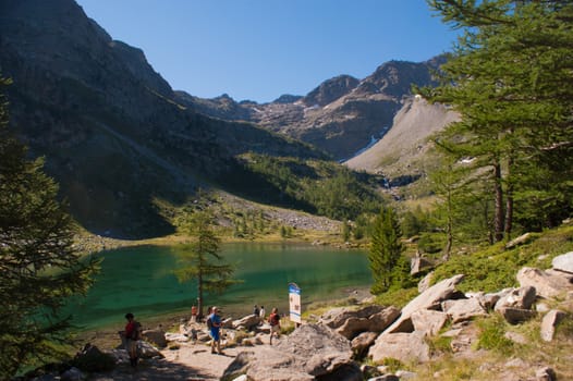 lake d'arpy,val d'aosta,italy