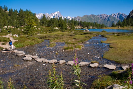 lake d'arpy,val d'aosta,italy
