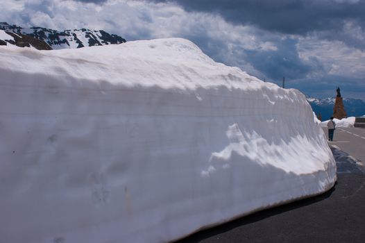 col of petit saint bernard,savoie, france