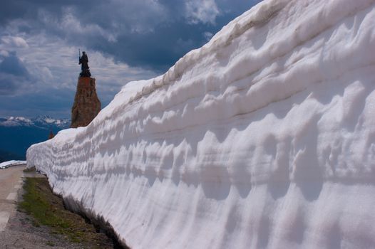 col of petit saint bernard,savoie, france