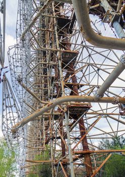 Former military Duga radar system in Chernobyl Exclusion Zone, Ukraine