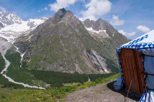 yurt,val ferret,valais,swiss