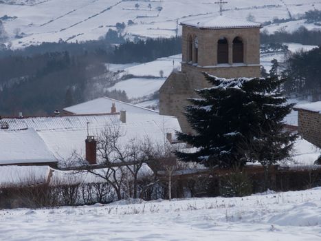 saint bonnet le coureaul,loire,france