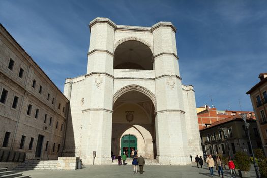Valladolid, Spain - 8 December 2018: San Benito el Real facade