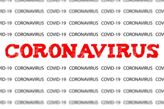 Coronavirus or COVID-19 words background