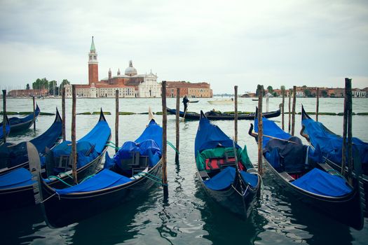 San Marco in Venice at dusk on the Grand Canal