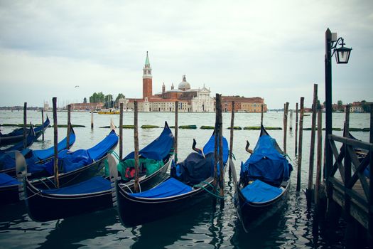 San Marco in Venice at dusk on the Grand Canal