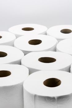 Toilet paper rolls background