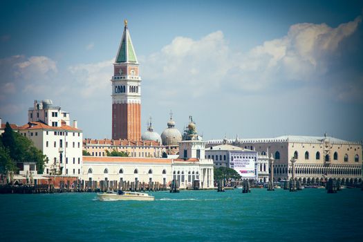 The grand canal in Venice