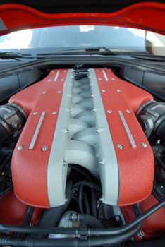 V12 sports engine with of the ultra sports car