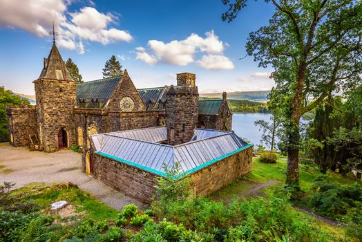 St Conans Kirk located on the banks of Loch Awe, Argyll and Bute, Scotland