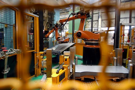 production line on which the products Car