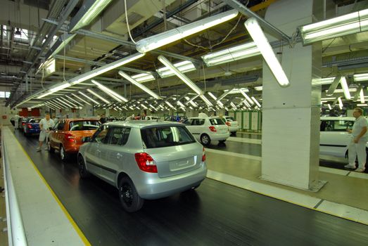 final control in a car factory