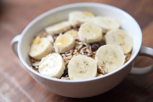 cereal on wood 