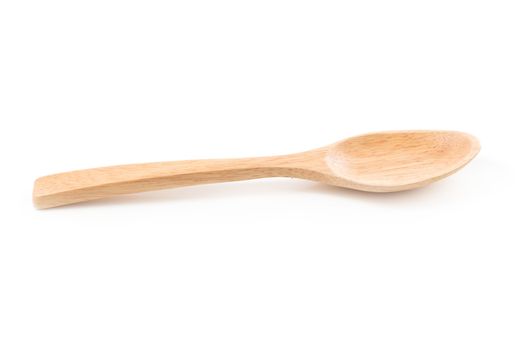 Wooden Spoon isolated on a white background.