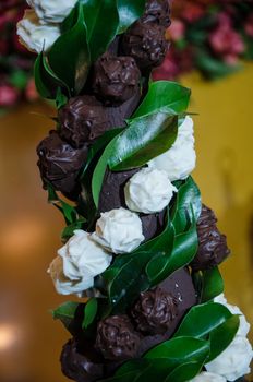 Chocolate truffles at a wedding party