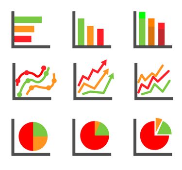 business data elements and charts.
