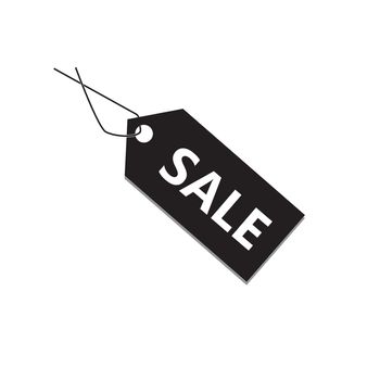 black sale tag on white background. black sale tag sign. flat style. black sale tag icon for your web site design, logo, app, UI. black sale tag symbol. 