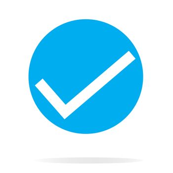 check mark icon on white background. check mark sign. flat style. check mark icon for your web site design, logo, app, UI. 