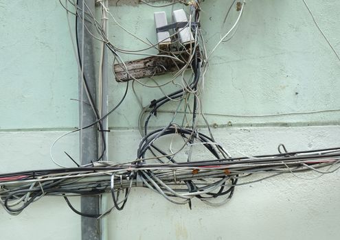Careless electrical wiring poses a risk to health and safety
