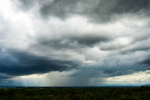 thunder storm sky Rain clouds