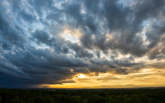 thunder storm sky Rain clouds