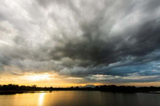 thunder storm sky Rain clouds