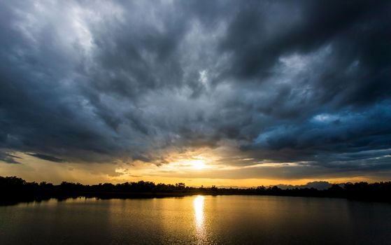 thunder storm sky Rain clouds