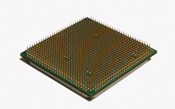 Cpu processor isolated on white