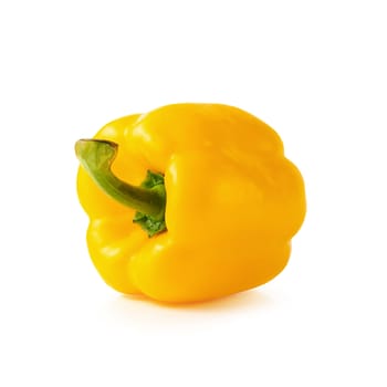 sweet yellow pepper isolated on white background