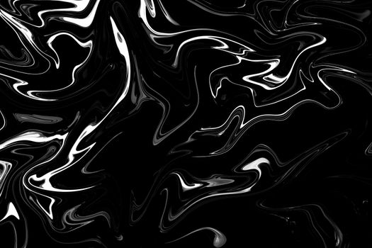Abstract liquify wave, Marble  Black and White,  Luxury marble pattern texture background.