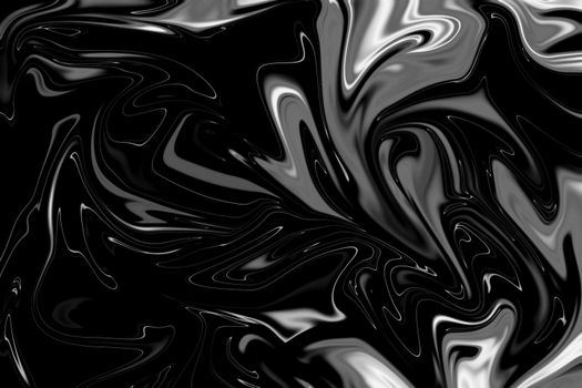 Abstract liquify wave, Marble  Black and White,  Luxury marble pattern texture background.